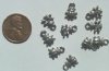 10 Small Pewter Bug Pendants